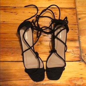 PLT Lace Up Block Heel